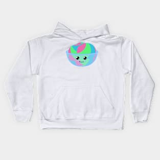 Polysexual ice cream pride Kids Hoodie